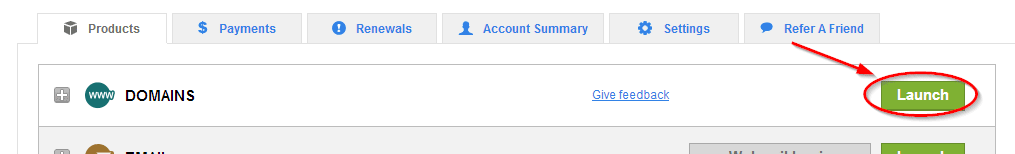 перенос домена от Godaddy, шаг 2